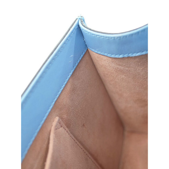 Gucci Sylvie Shoulder Bag Leather Blue - Picture 8 of 9